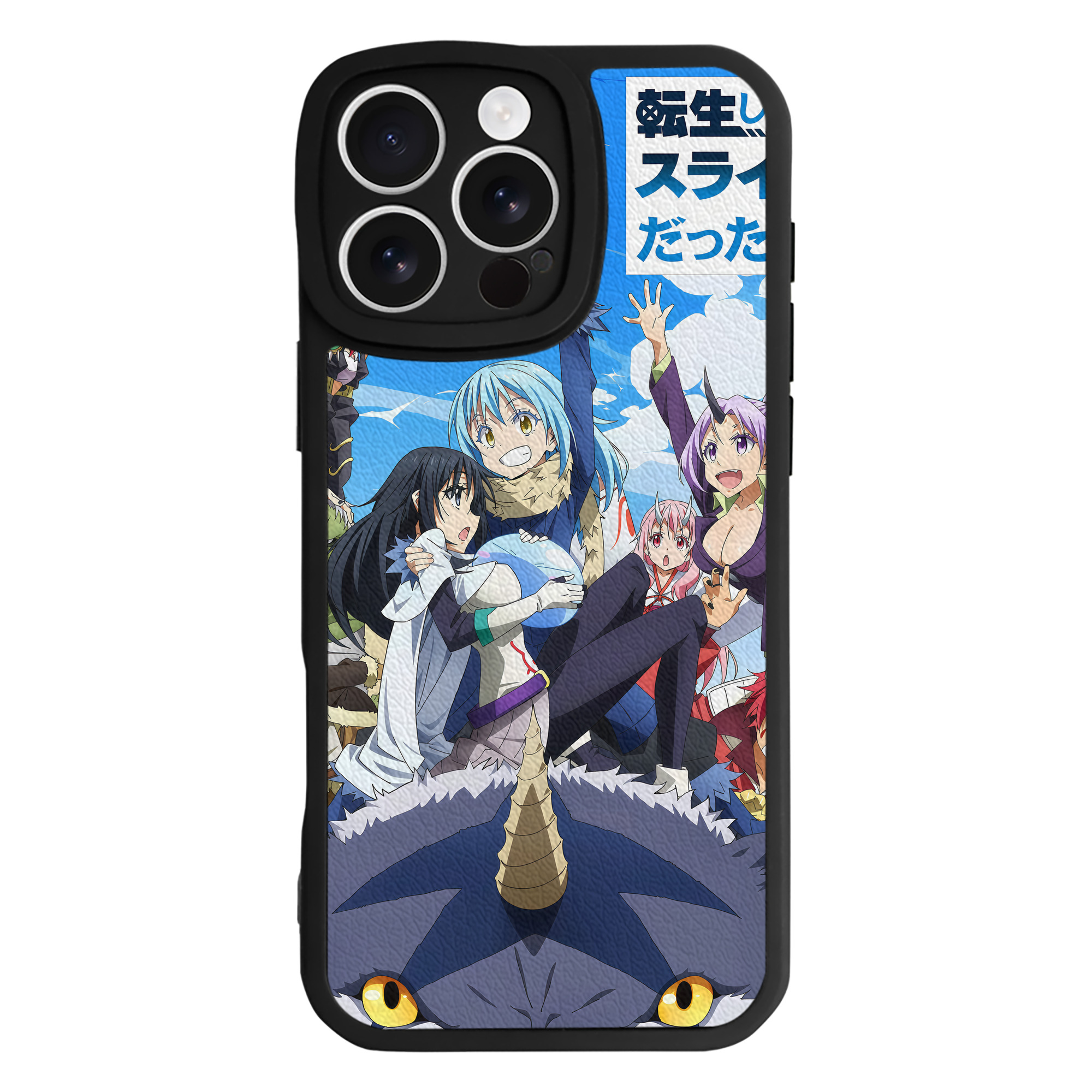 （画像用） 転スラ Regarding Reincarnated to Slime 【iPhone 16シリーズ対応】シリコンスマホケース（レザー調） 材質：シリコン